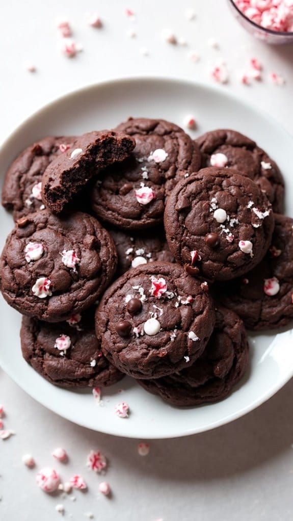 Double Chocolate Mint Cookies