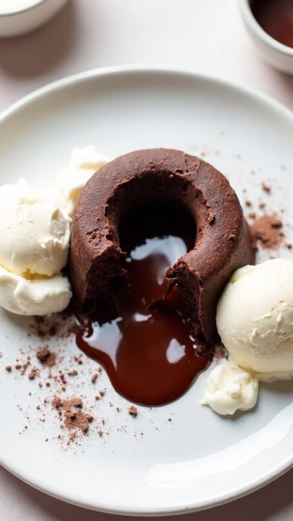 decadent chocolate lava cake