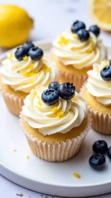 lemon blueberry cupcake recipe