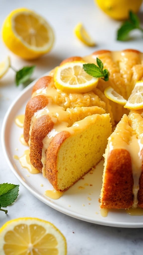 zesty lemon flavored cake