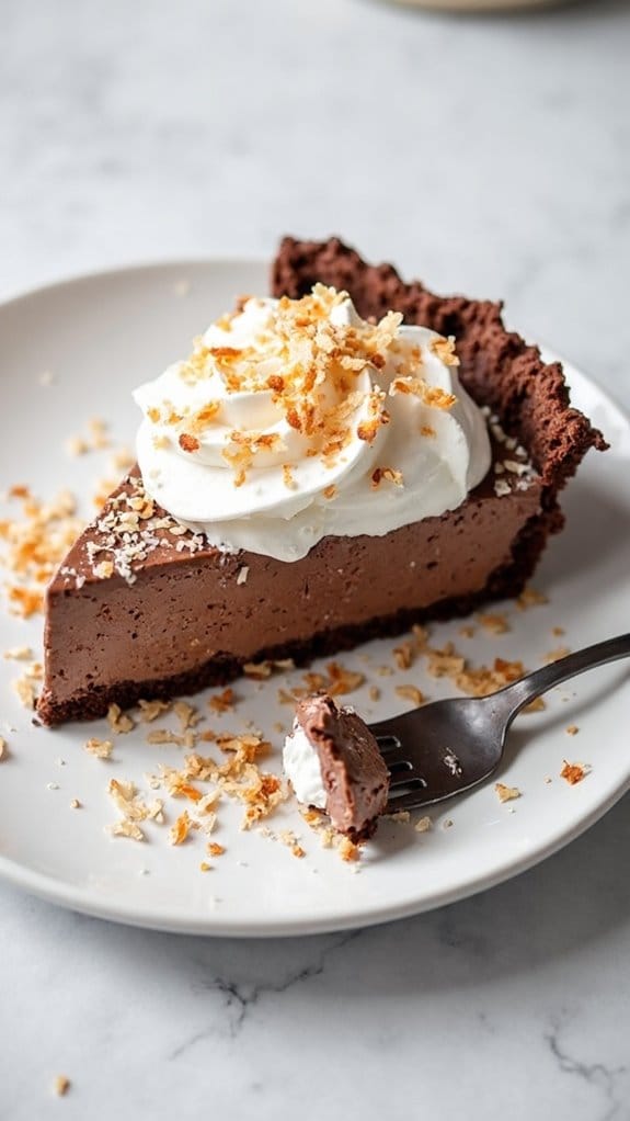 chocolate coconut cream pie