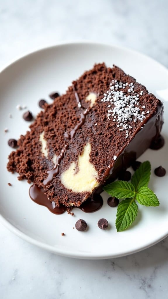 chocolate cream cheese cake