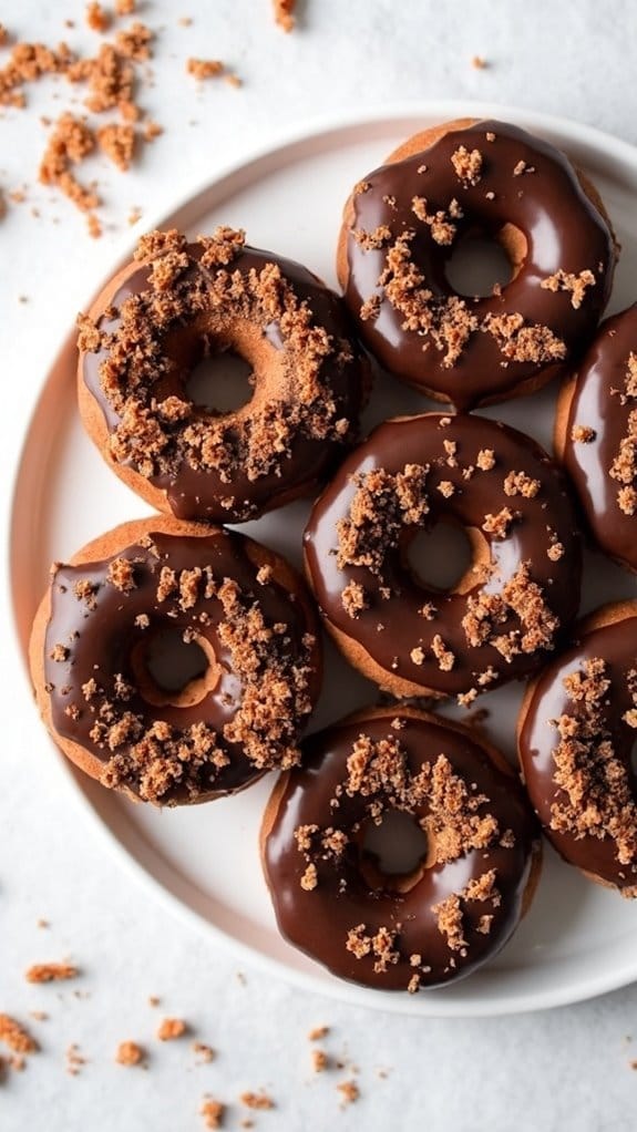 cinnamon sugar chocolate donuts