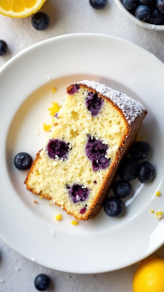 lemon blueberry cream cheese cake