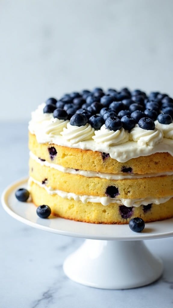 lemon blueberry flavored cake