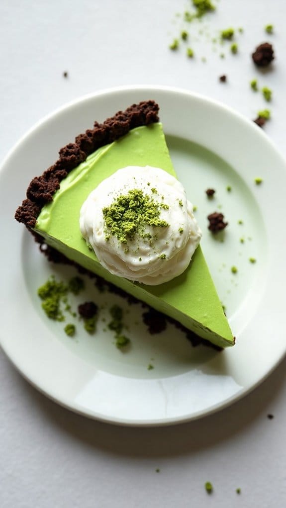 Matcha Grasshopper Pie