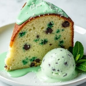 minty chocolate chip dessert