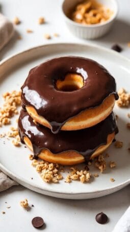 peanut butter chocolate donuts