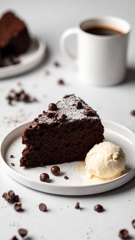 rich espresso chocolate cake