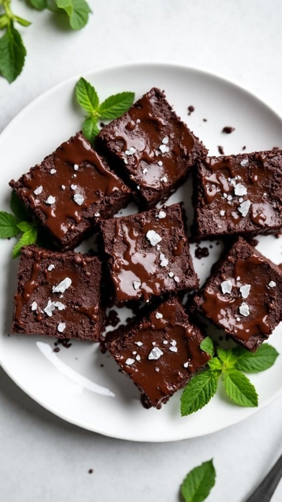 vegan mint chocolate dessert